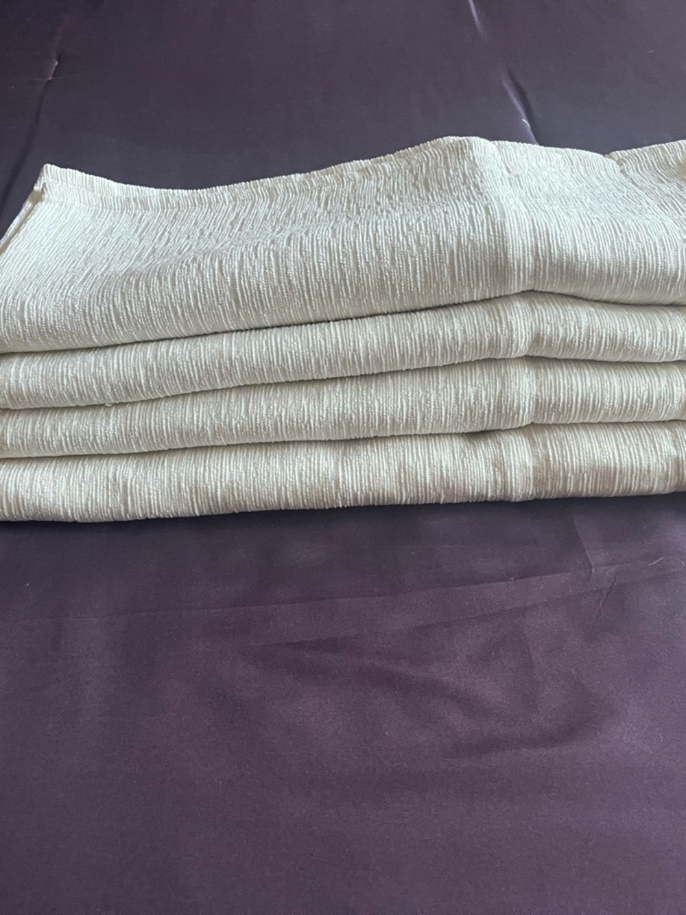 NEUTRAL SET OF 4 WINDOW VALANCES